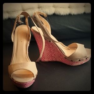 Pink and Tan Platforms